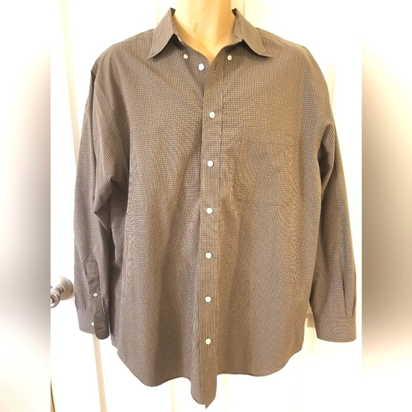 Roundtree and York Sueded Button Down Shirt 100% cotton - Picture 1 of 4